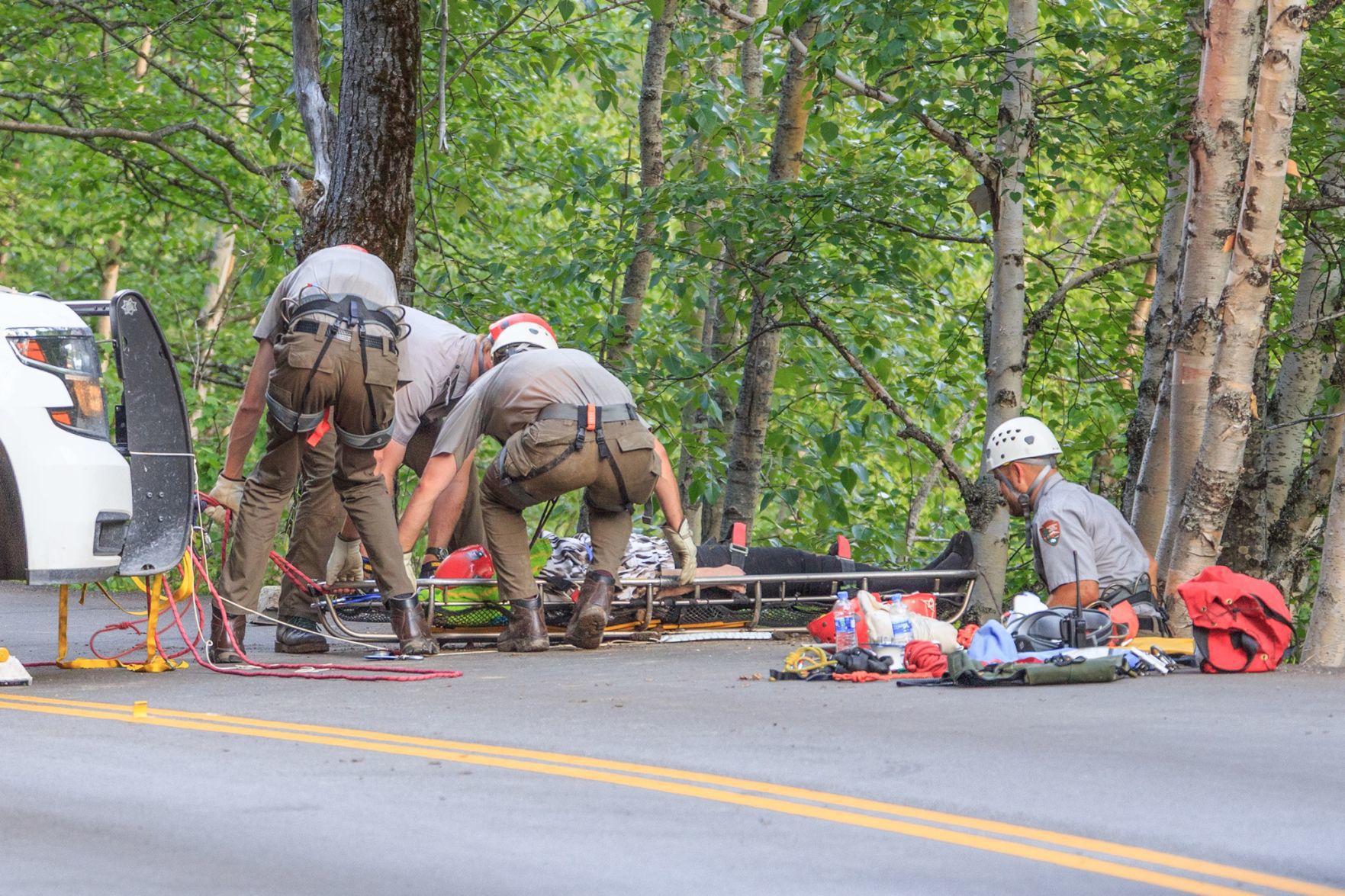 8. 3 hurt when car plunges from Glacier's Going-to-the-Sun Road